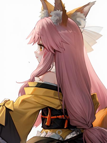 00123-1293704722-masterpiece, best quality, tamamo_aria, kimono, sleeves past wrists, bare shoulders, from behind, looking to the side, _lora_tam.png